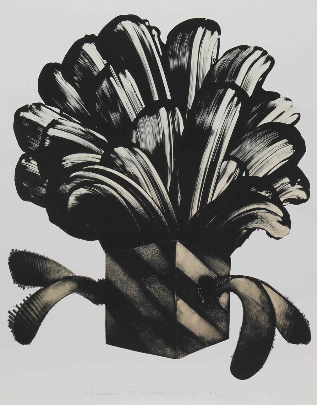 Parti konst (4). Div. tekniker. Bl.a. Per Andersson och Bertil Almlöf.