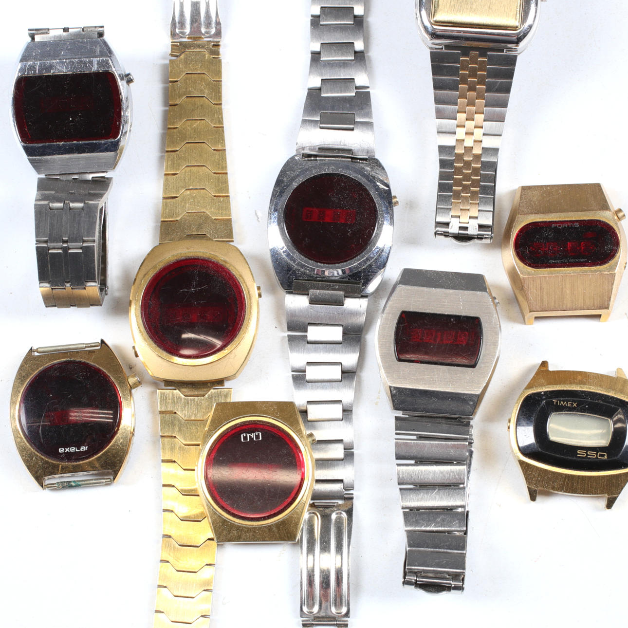 WRIST WATCH, 9 pcs., Digital watches.