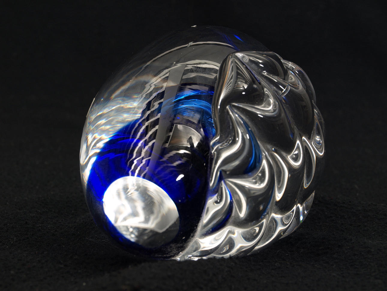 SKULPTUR, glas, signerad, Studio Åhus.