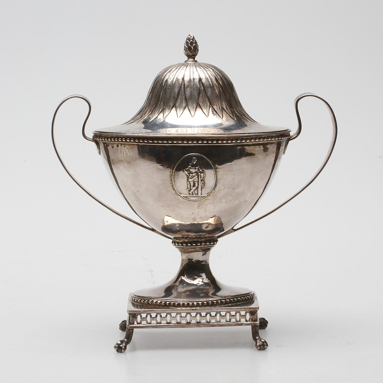 SOCKERSKÅL, silver, Petter Eneroth, Stockholm 1795, vikt ca. 506 gram.