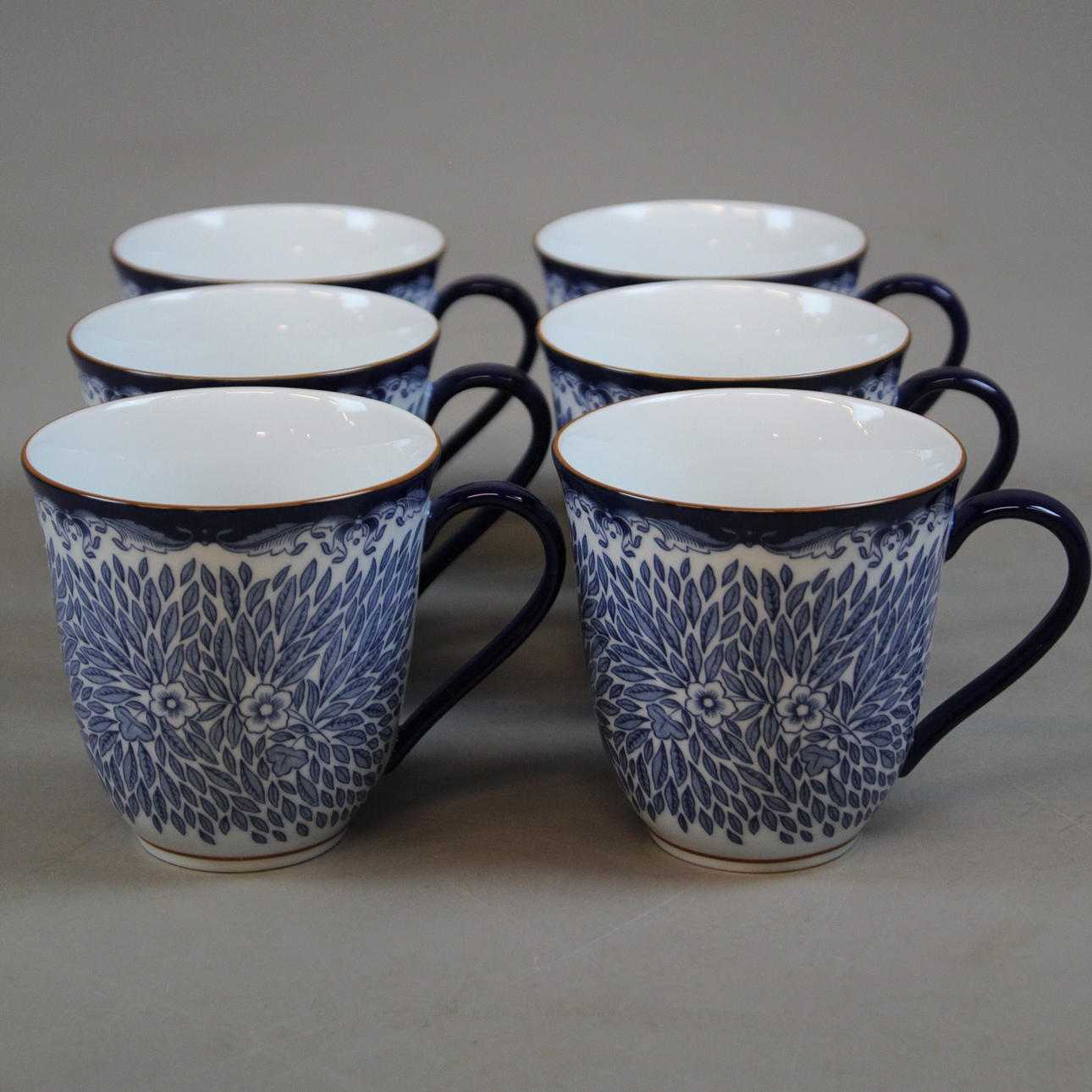 MUGGAR 6 st "ostindia floris" Rörstrand.