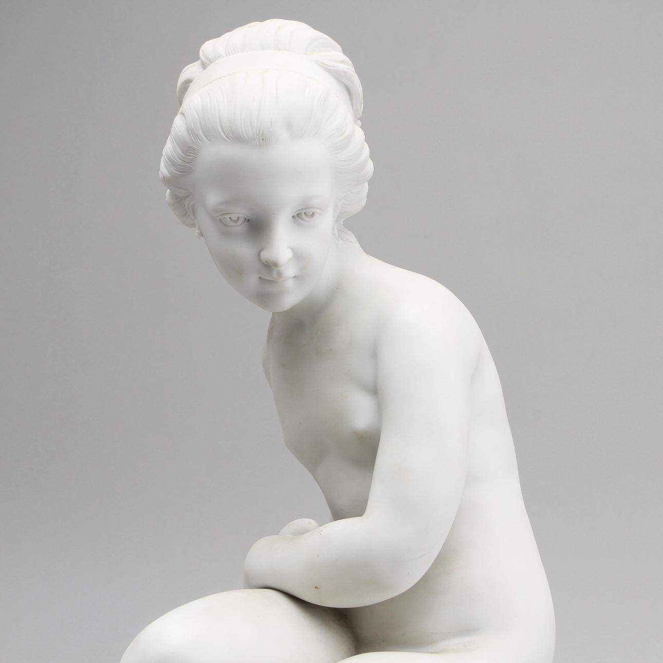 FIGUR, parian, 1800/1900-tal.