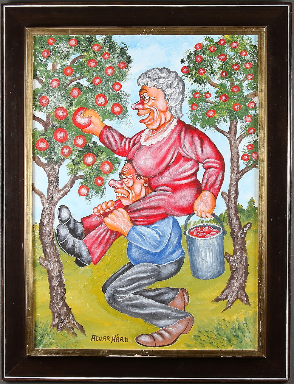 ALVAR HÅRD. Olja på duk, signerad.