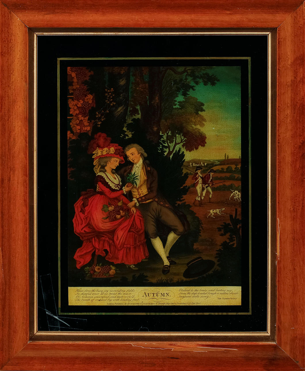 Lasimaalaus, 4 kpl, vuodenajat, Englanti.