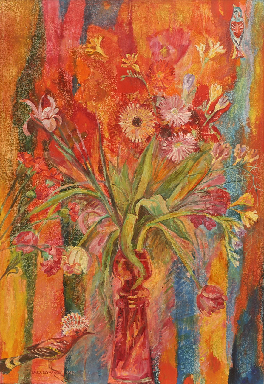 MARIA SZYMAŃSKA, oil on canvas, signed.