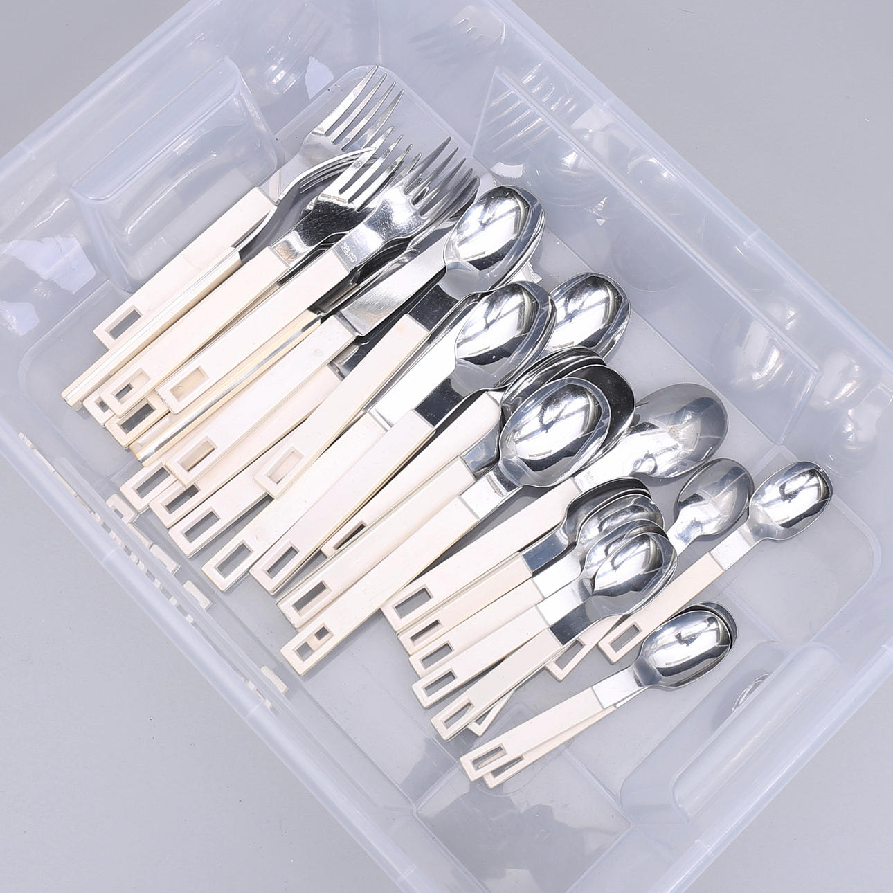 SIGNE PERSSON-MELIN. Cutlery, 28 pieces, stainless/plastic, Boda