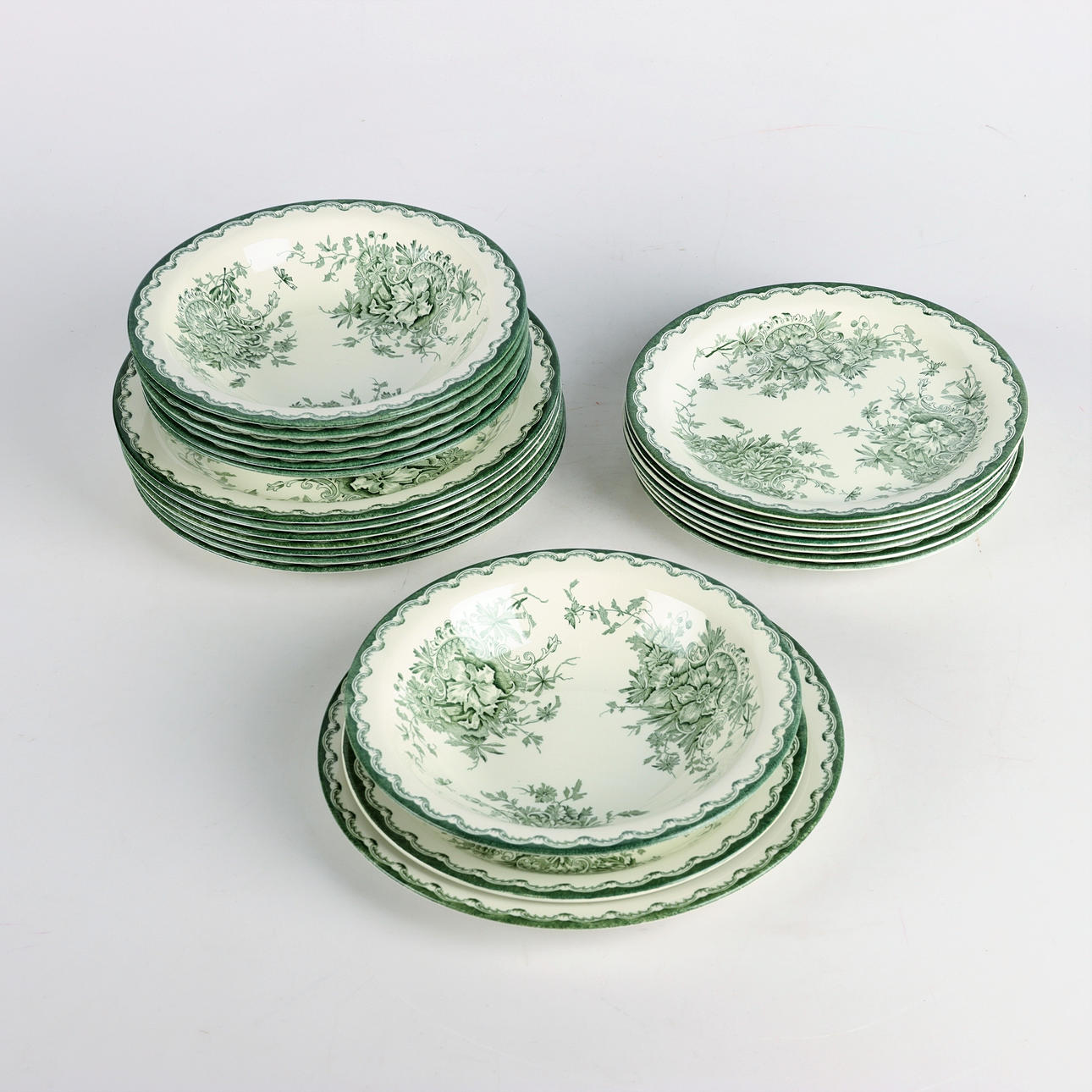 SERVIS, 23 dlr, "Gröna Anna", Rörstrand.