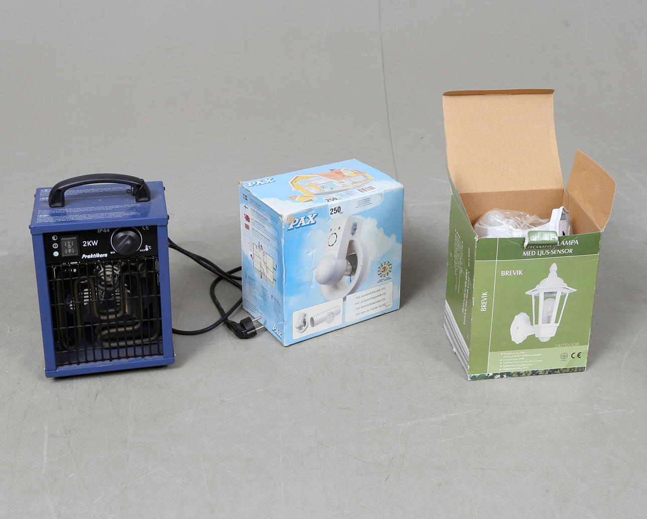 FANS, 2 and OUTDOOR LIGHTING.