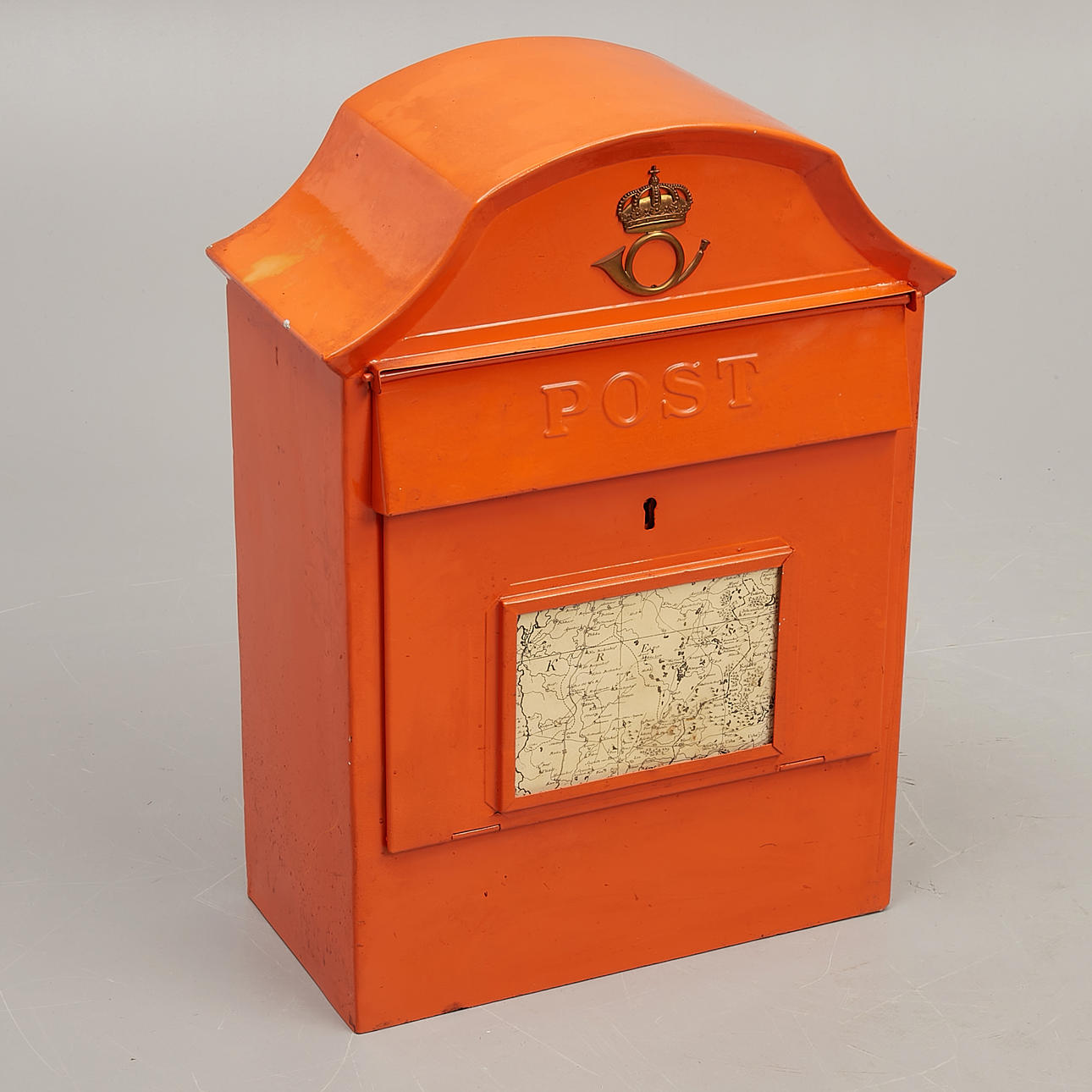 BREVLÅDA, plåt, modell Ragnar Östberg.