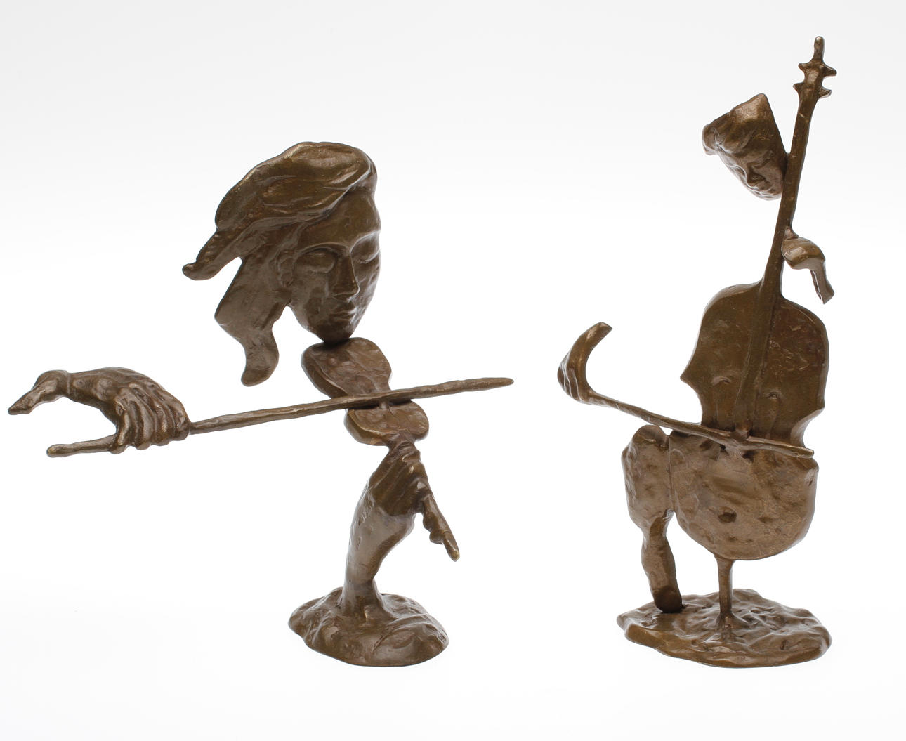 SKULPTURER, 2 st, brons.