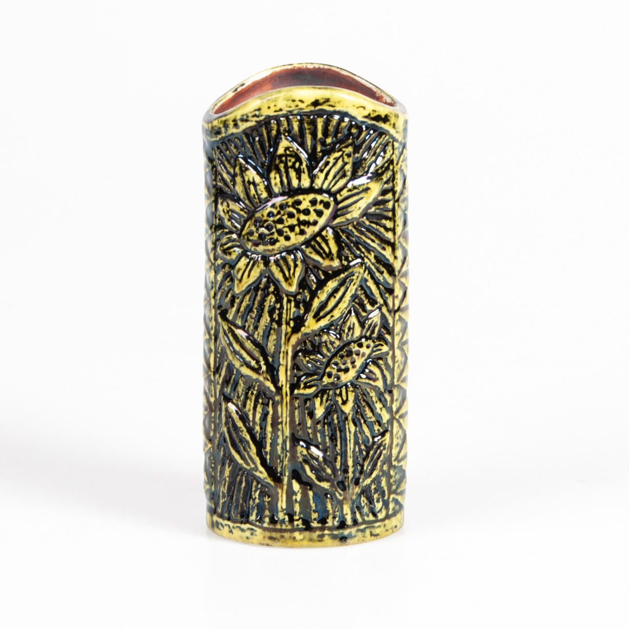 GUNNAR NYLUND. Rörstrand "Solros", vas, stengods.