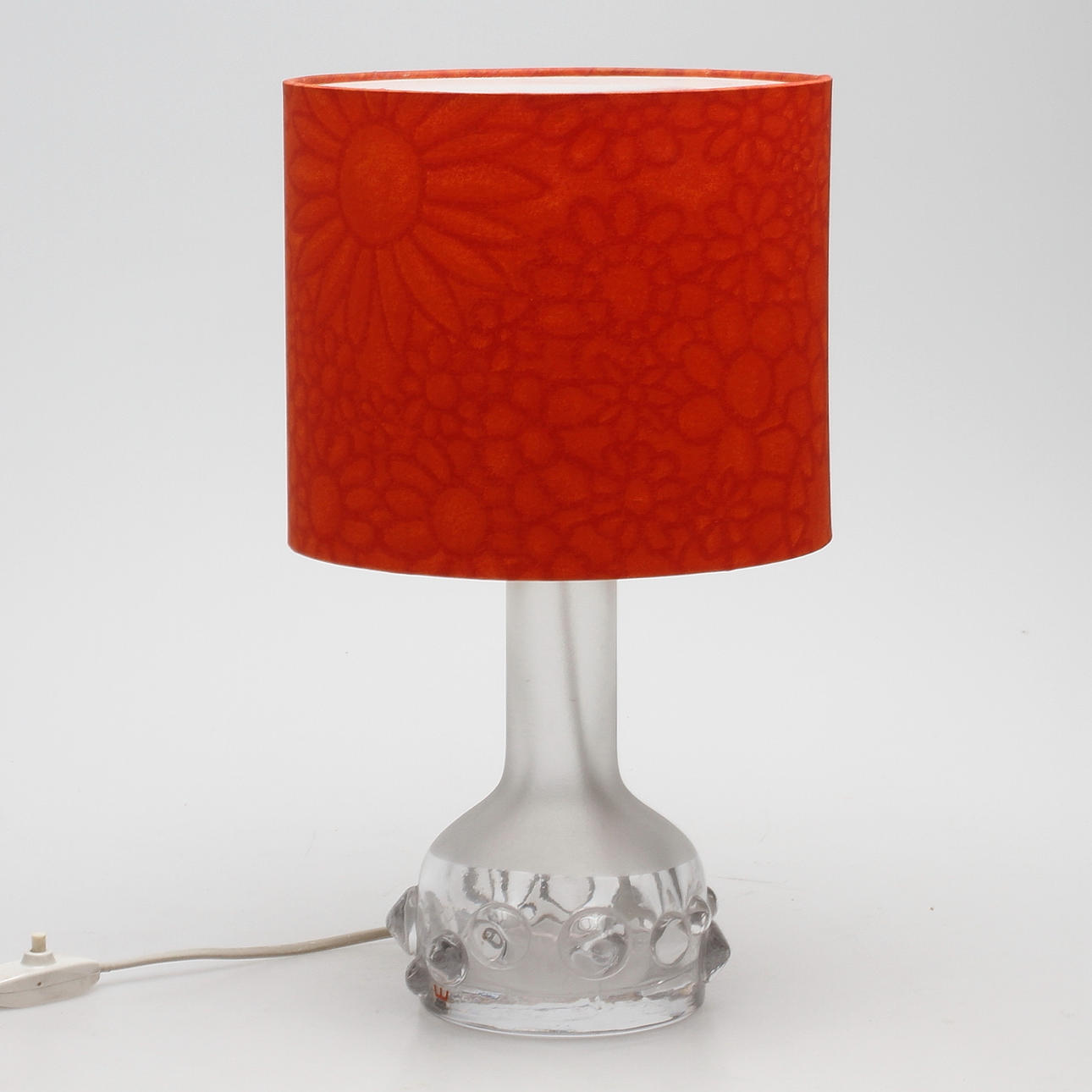 BORDSLAMPA, glas, Ove Sandberg, Kosta.