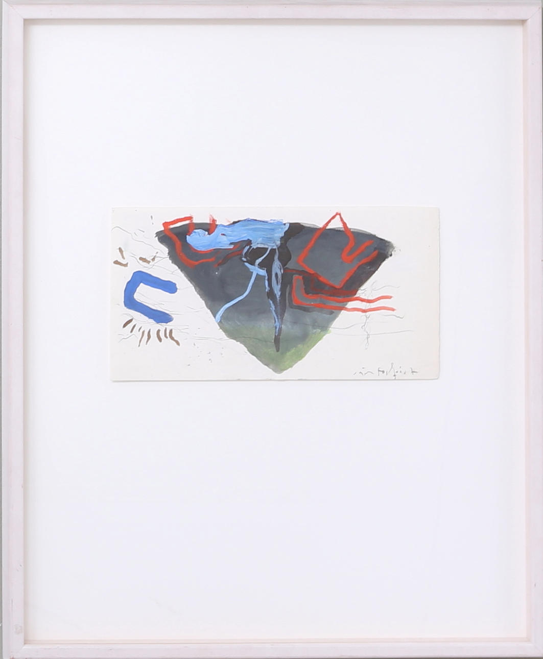 JÖRGEN FOGELQUIST. "Liten glipa i det gröna" Gouache, signerad Jörgen Fogelquist.