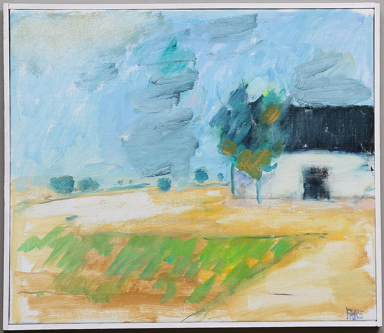 LEOPOLD FARE. Olja på duk. Signerad.