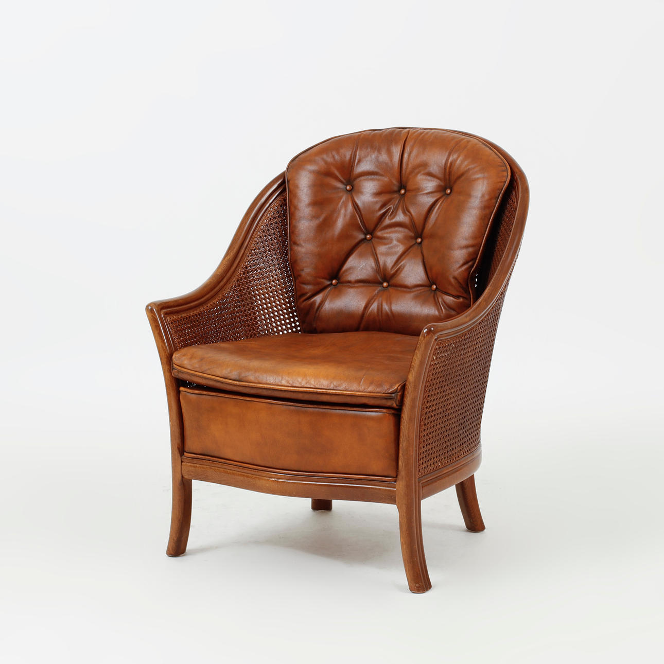 FÅTÖLJ, engelsk stil.