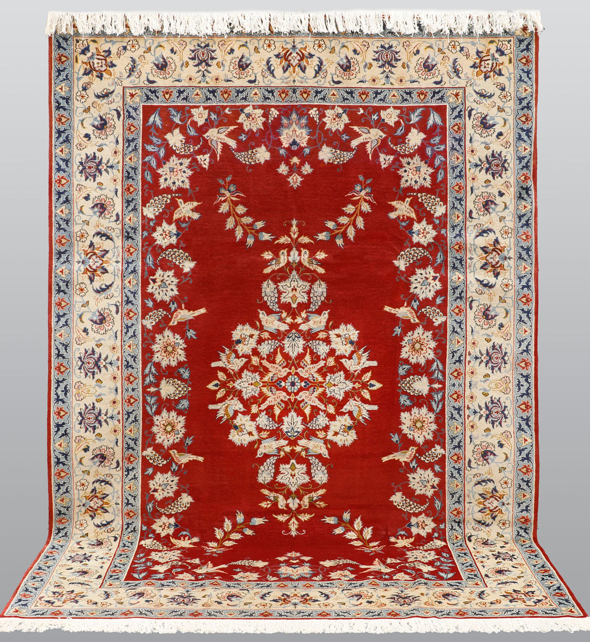 CARPET, figural Keshan, approx. 318 x 213 cm.
