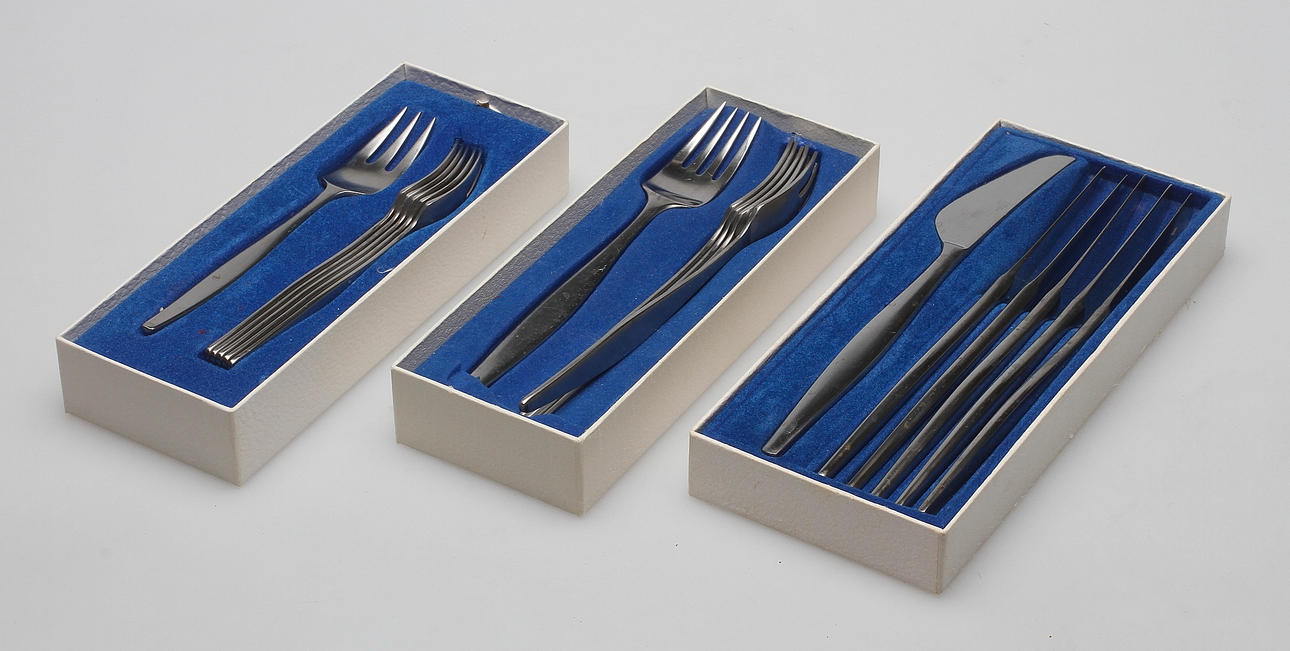 BESTICK, 18 delar, "Aztec", design Don Wallance, 1900-talets andra hälft.