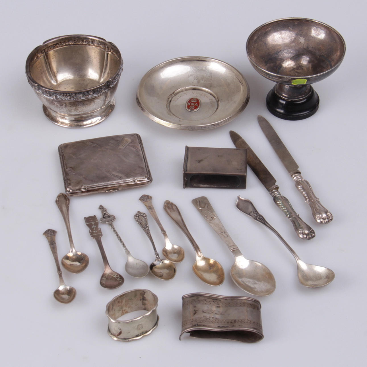 PARTI SILVER, 18 delar, bestick, fat, etc, 1900-tal.