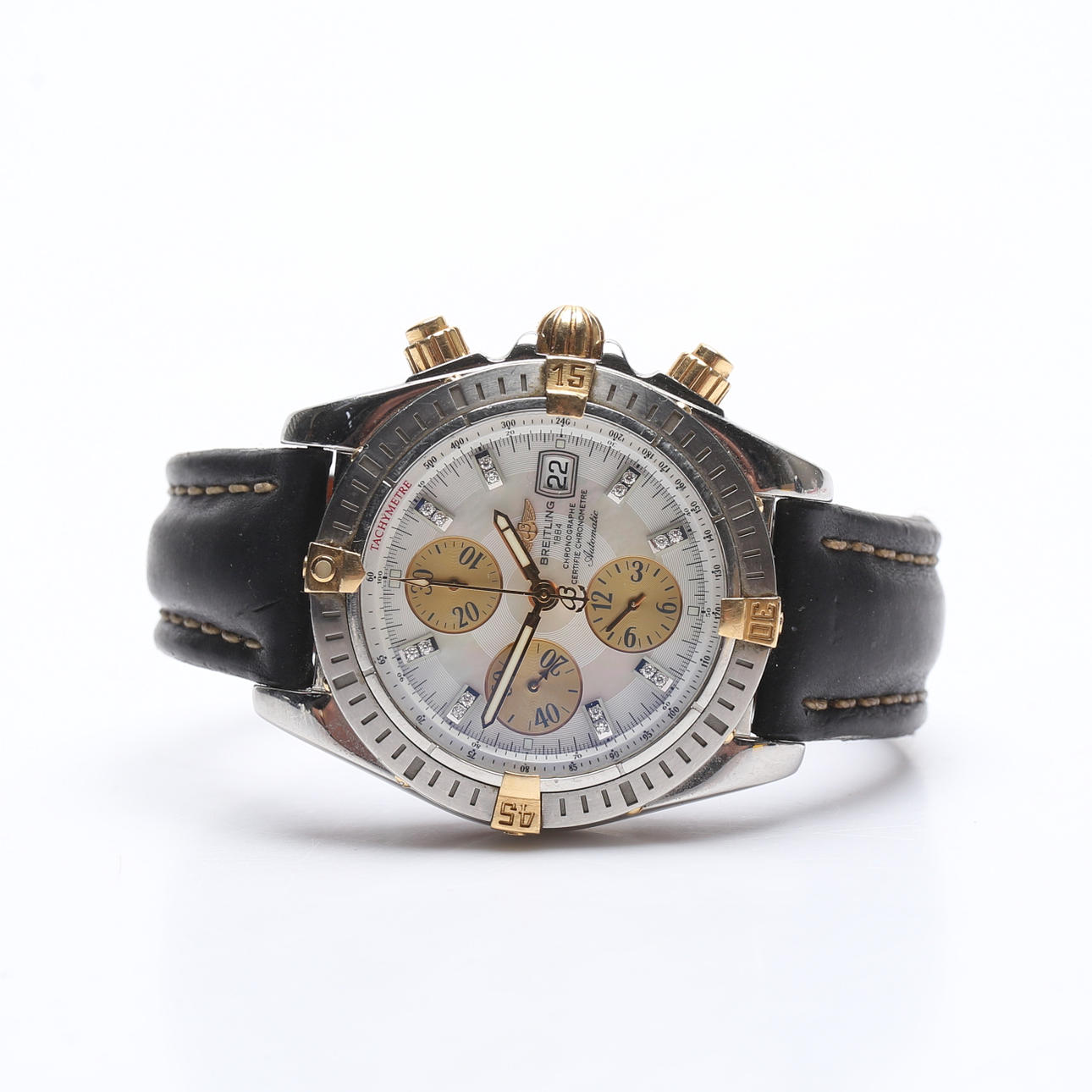 BREITLING. wristwatch, Chronomat Evolution, Chronograph.