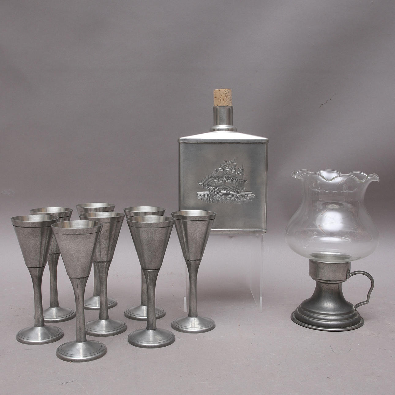 SCANDIA TENN, 10 dele, bl.a. shot glas.