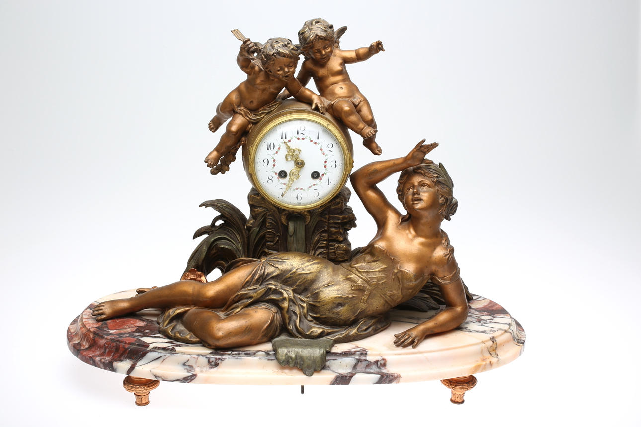 BORDSKLOCKA, Art deco, 18/1900-tal.