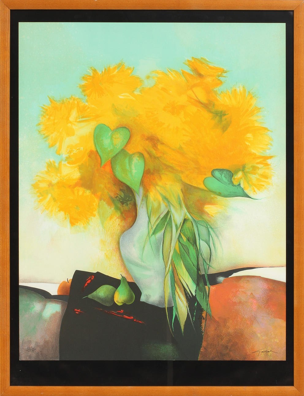 CLAUDE GAVEAU. "Stilleben", litografi, signerad och numrerad 130/175.