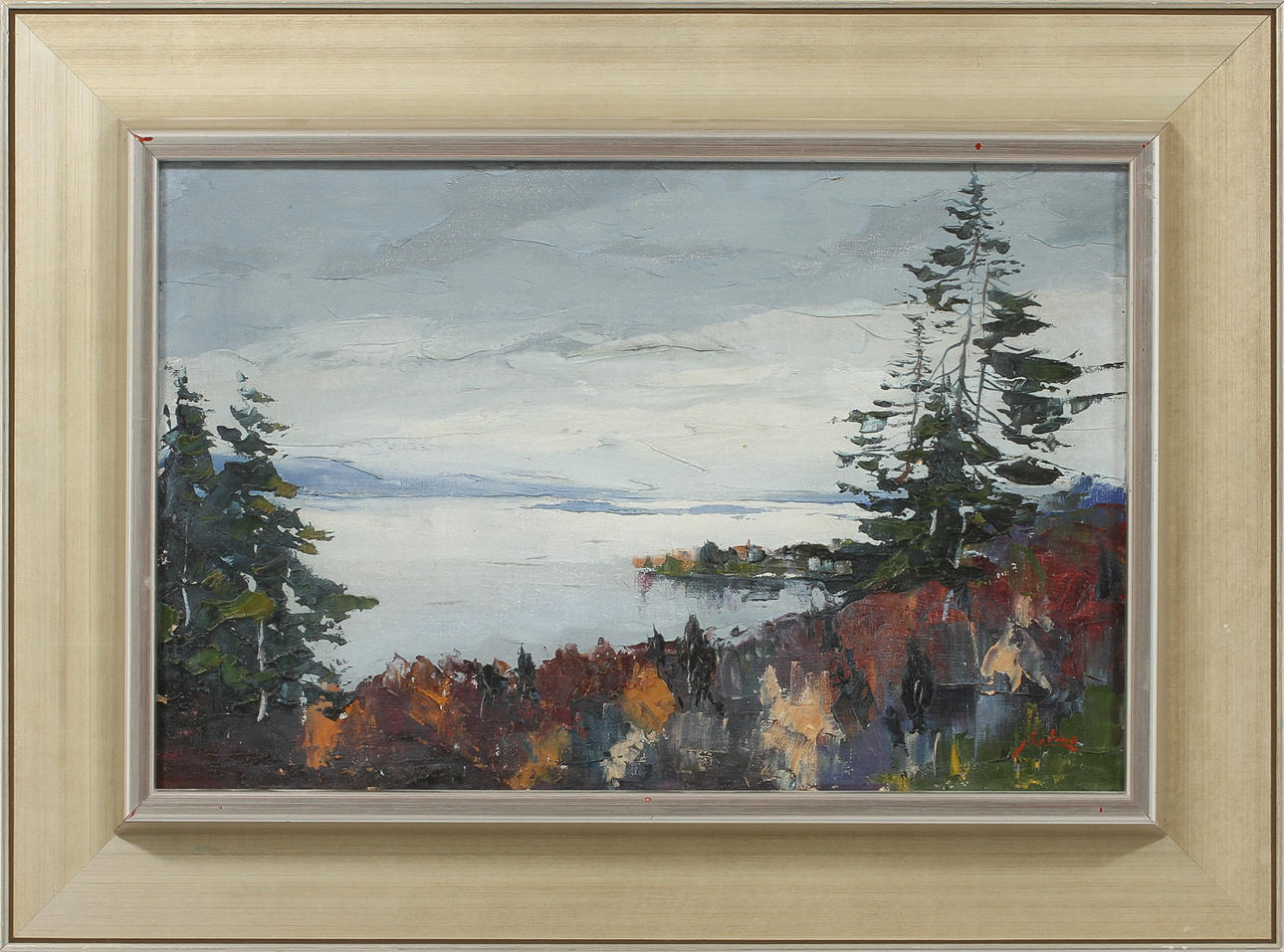 AXEL LIND. olja på duk, signerad.