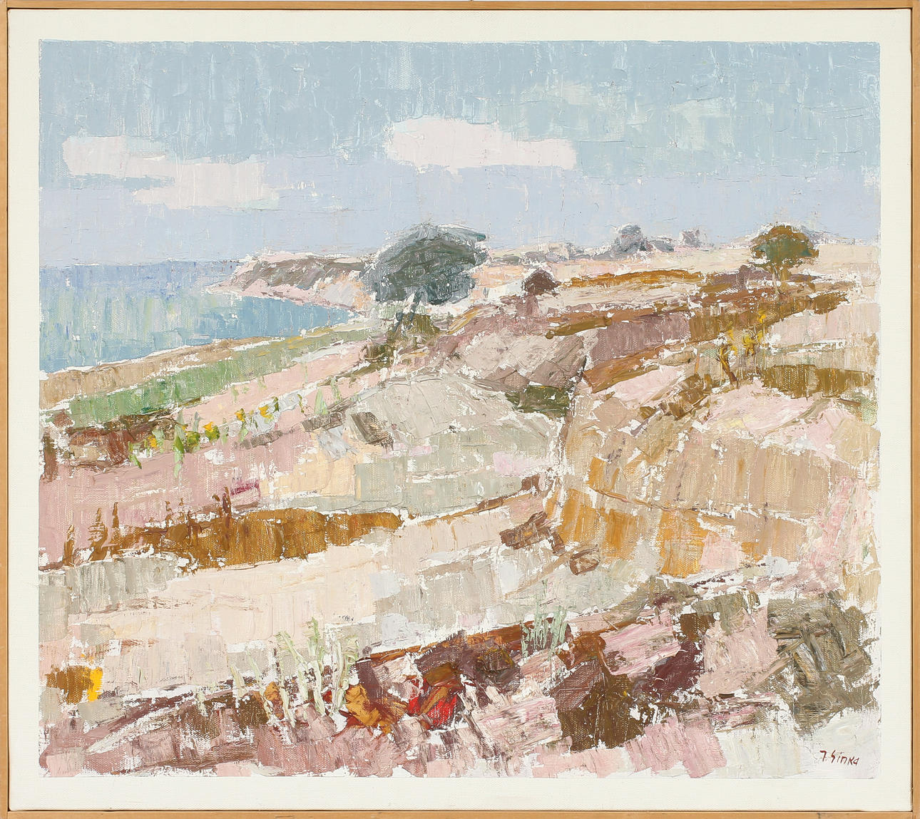 IMANTS SINKA. Olja på duk, signerad.