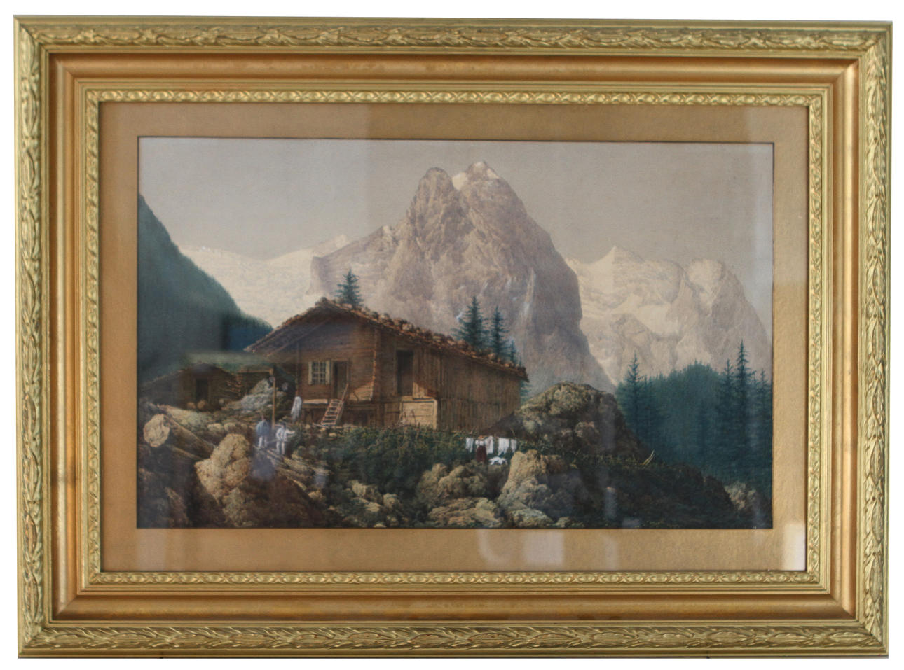 OKÄND KONSTNÄR. Akvarell.