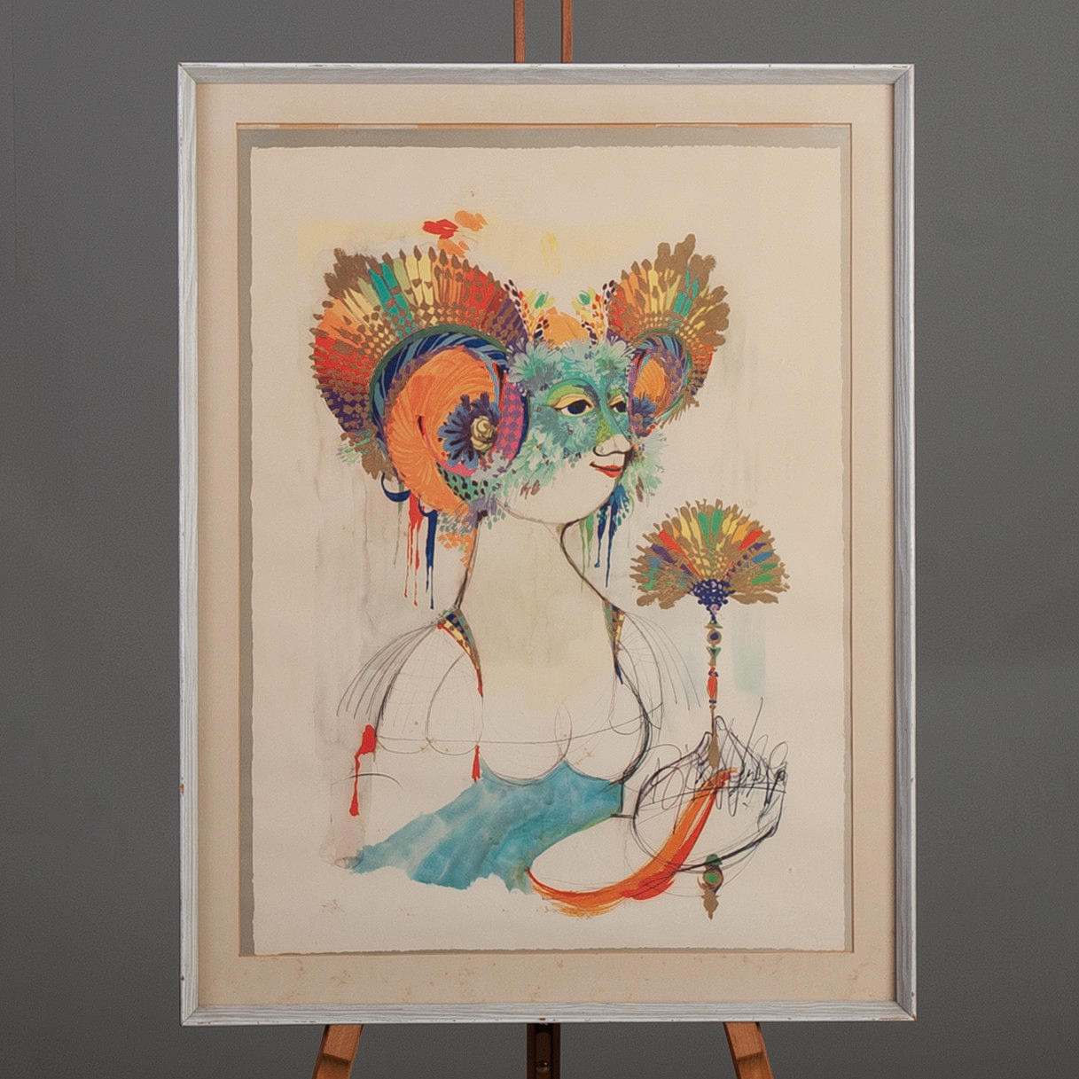 AFTER BJØRN WIINBLAD. Plate, offset, signed in print.