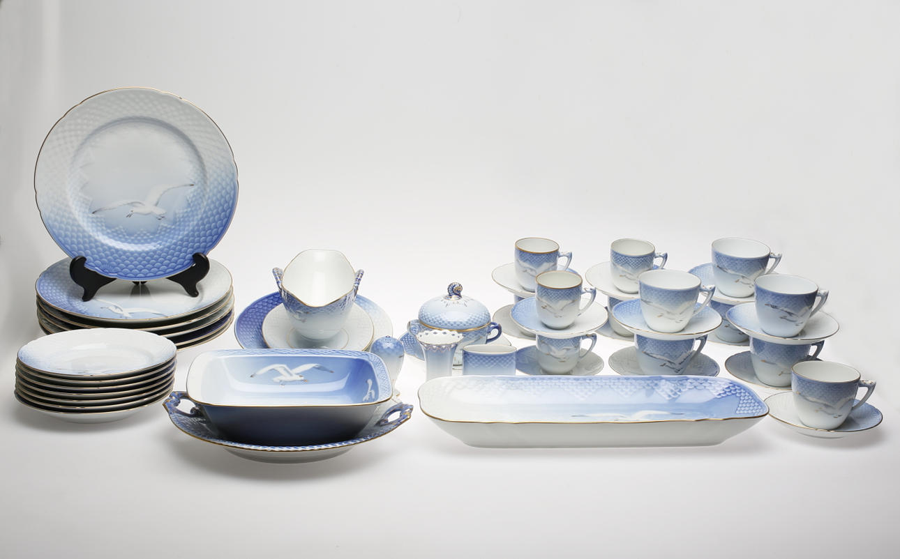 SERVIS, Bing o Gröndahl, "blå måsen", 49 delar.