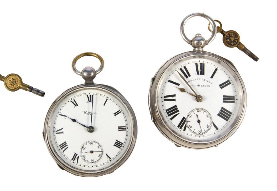 TVÅ fickur, MA Michaels, Manchester, circa 1850, amerikansk Watch Co., Waltham Mass.,. 1850.