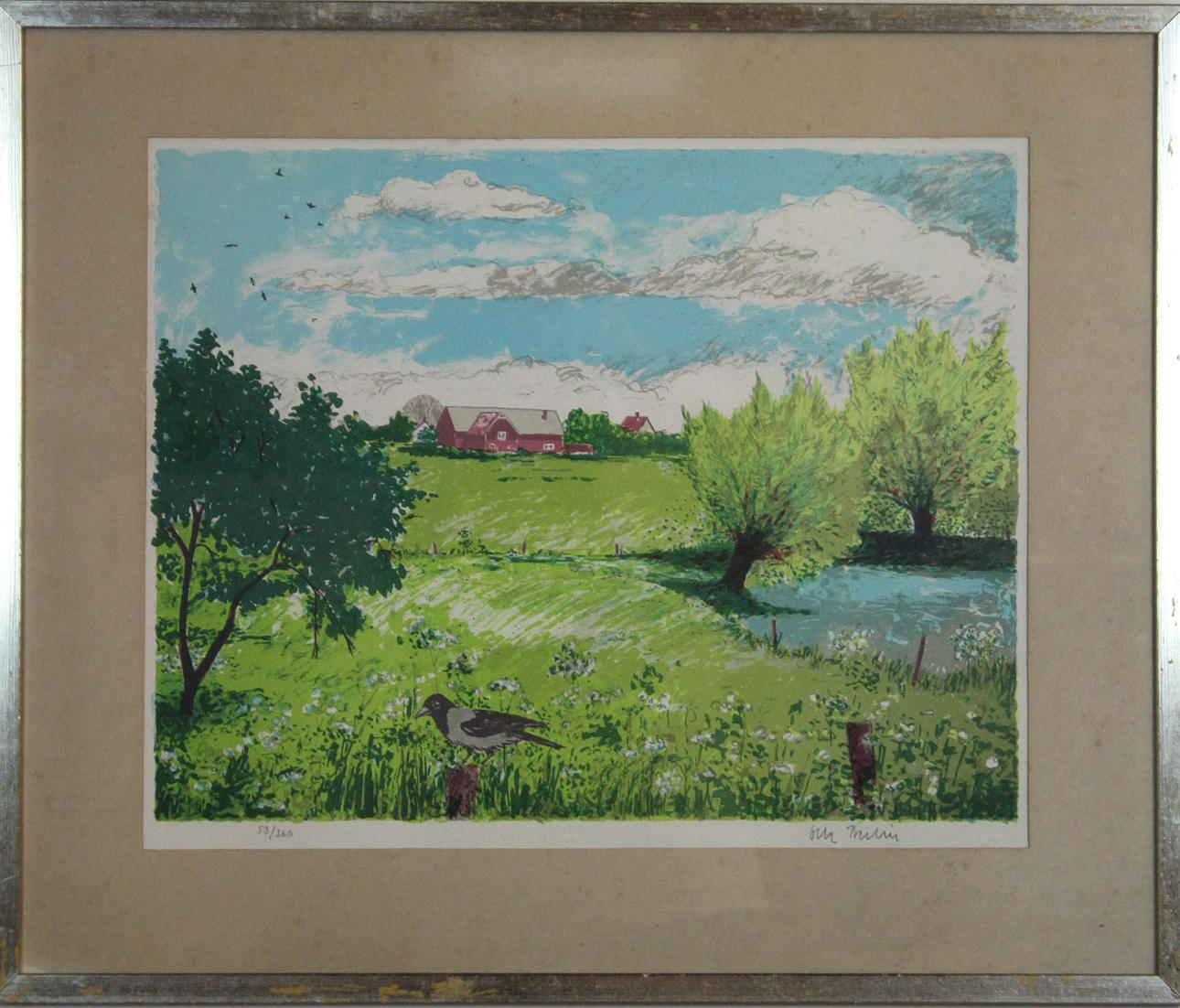 OLLE BRULIN. LITOGRAFI, signerad, numrerad.