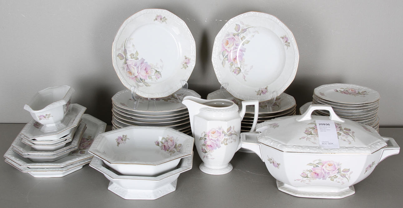 MATSERVIS, 55 delar, PALT, Tjeckoslovakien, 1900-tal.