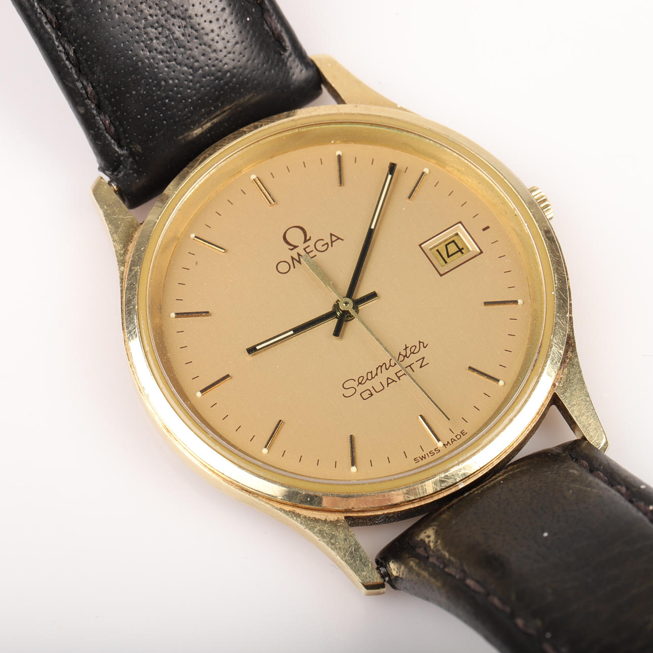 ARBANDSUR, Omega Seamaster Cuarzo, oro 14K.