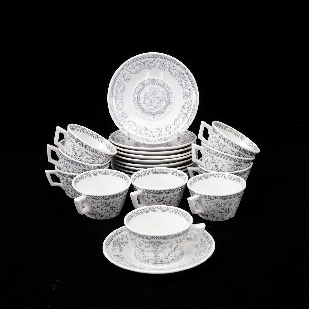 TEA SET, 21 pieces, porcelain, "Sture", Rörstrand.