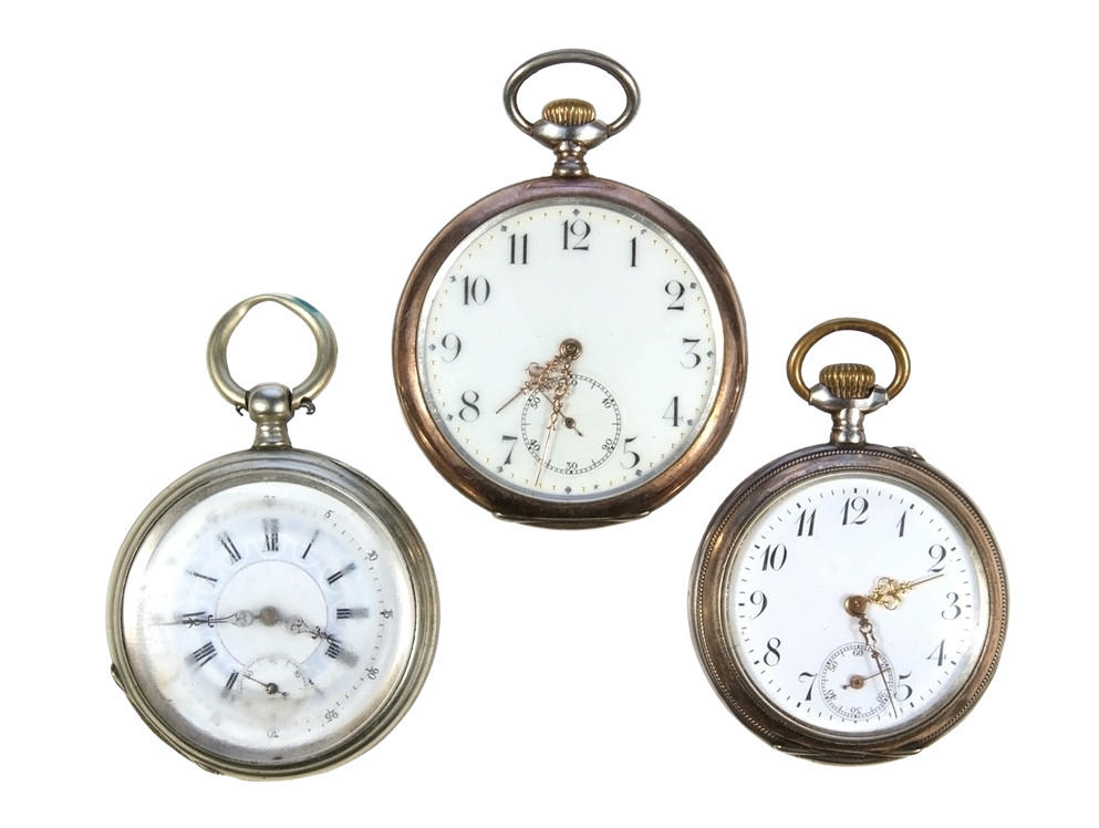 TRE FICKUR, Zenit, ca. 1920, Hela, omkring 1900 samt fickur.