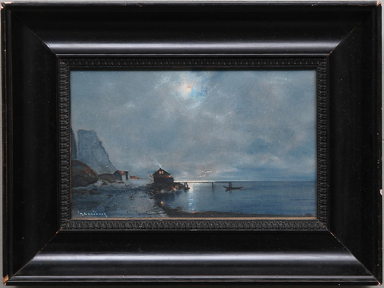 OIDENTIFIERAD KONSTNÄR. Pastell, signerad H.Lundberg.