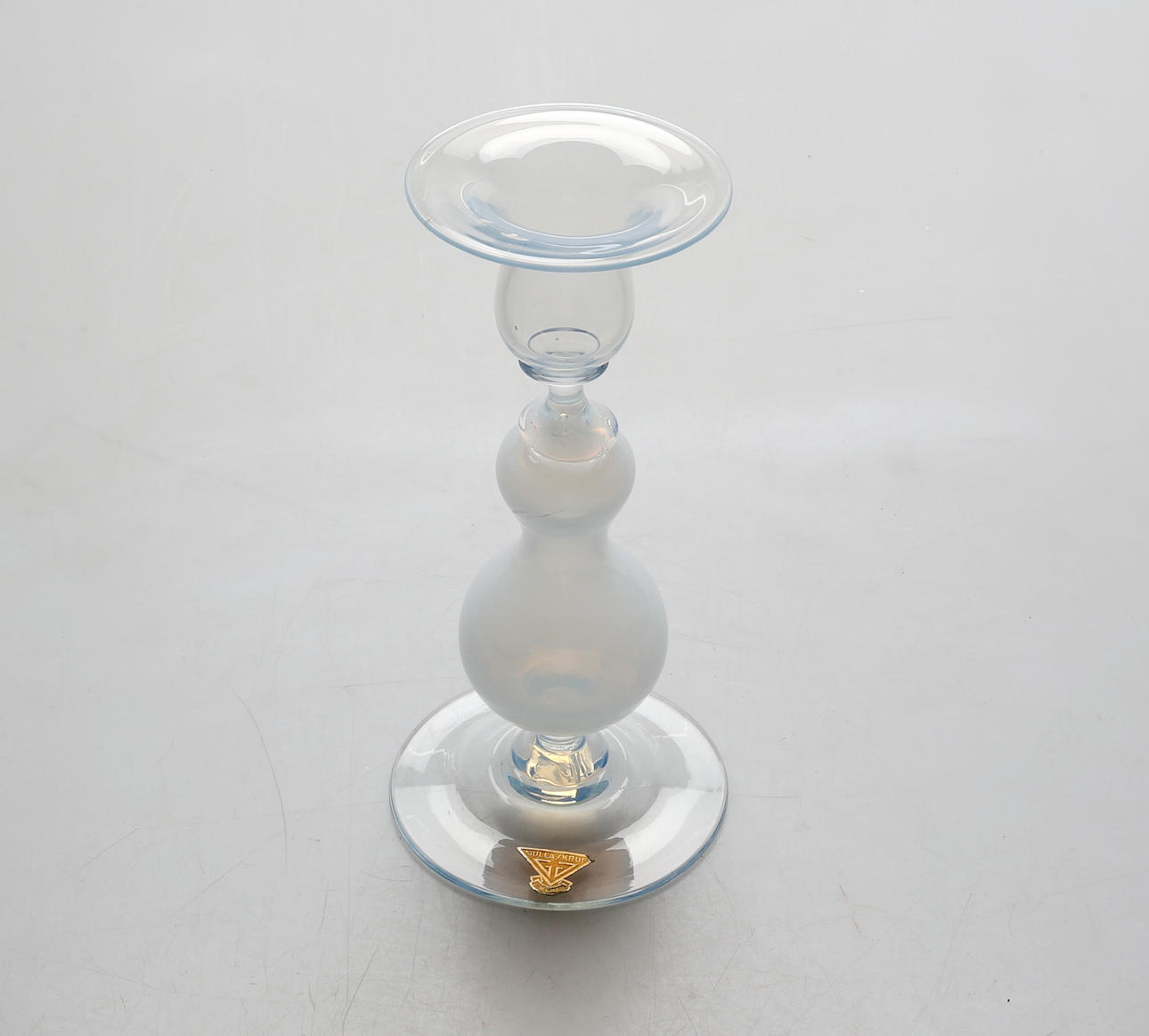 HUGO GEHLIN. KERZENSTÄNDER, Glas, Gullaskruf, 1900.