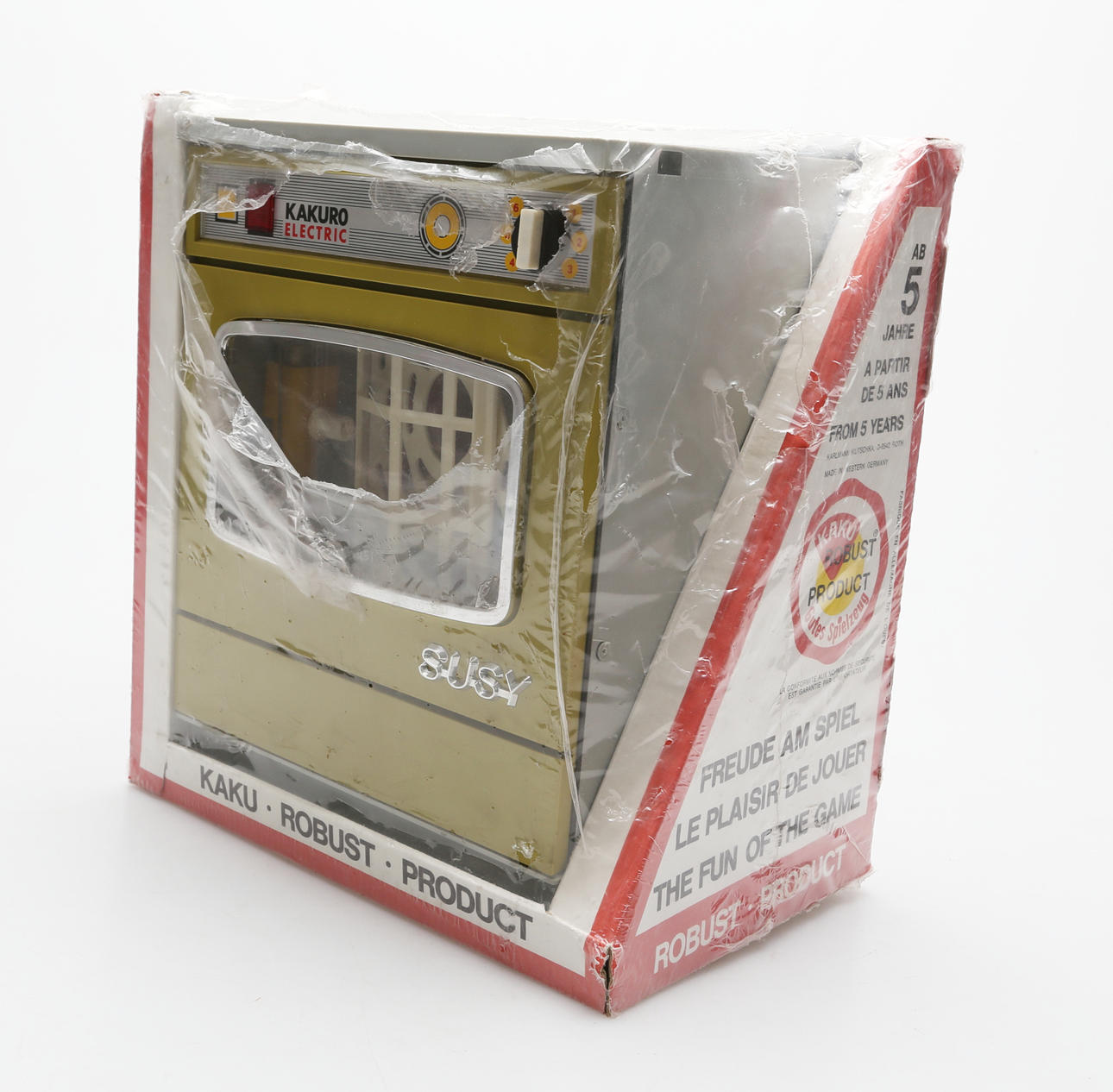 TOY DISHWASHER in original packaging, 1900s.
