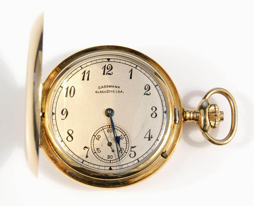 FICKUR, Savonette, J. Assmann, Glashütte i/SA., ca. 1920.