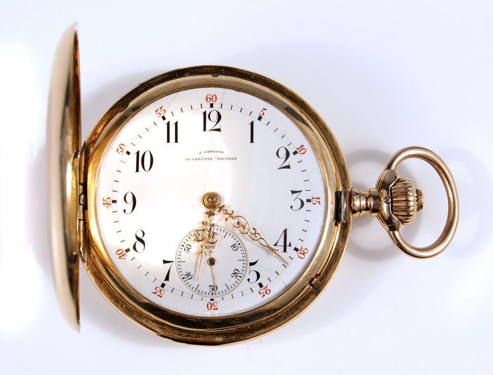 FICKUR, Savonette, J. Assmann, Glashütte i/SA., ca. 1900.