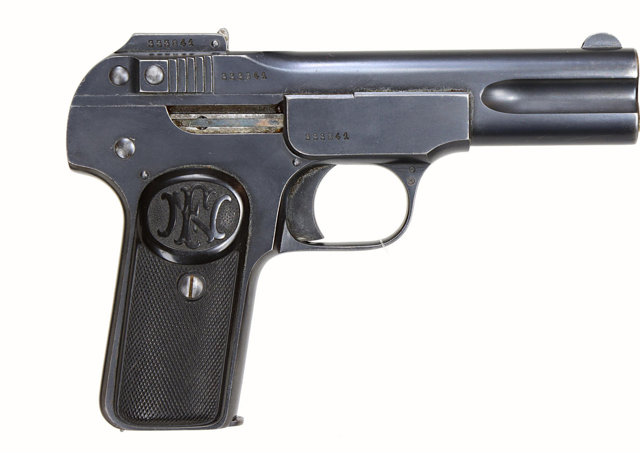 PISTOL, Semi-automatic, make FN, model 1900, caliber 7.65mm, phone no ...