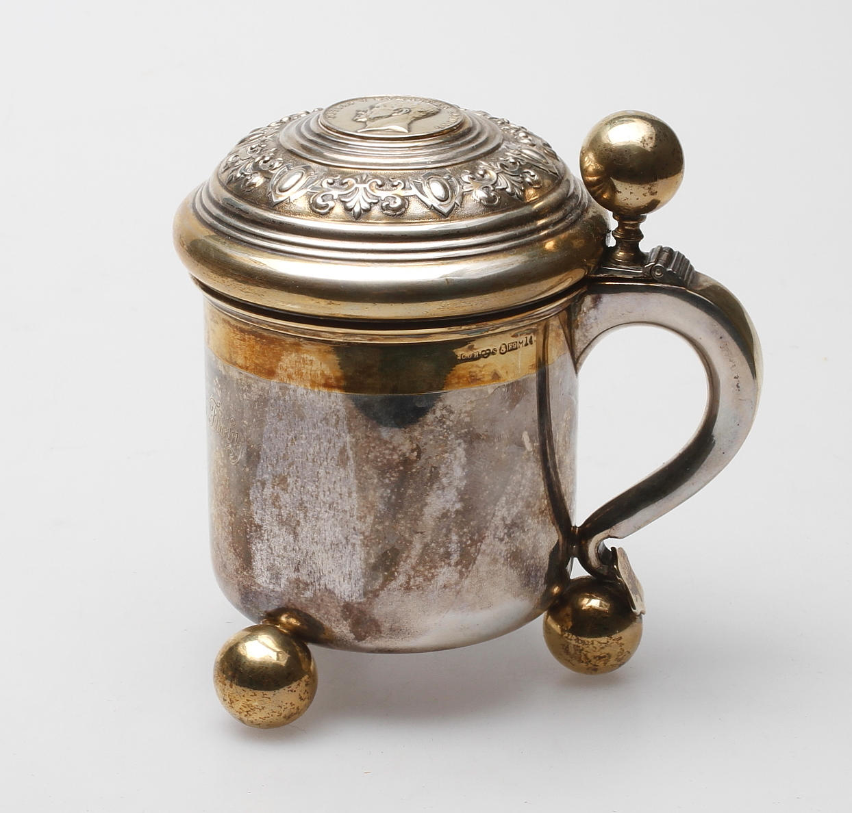 STOP, silver, CG Hallberg, Stockholm 1956, vikt ca. 297,7 gra,.