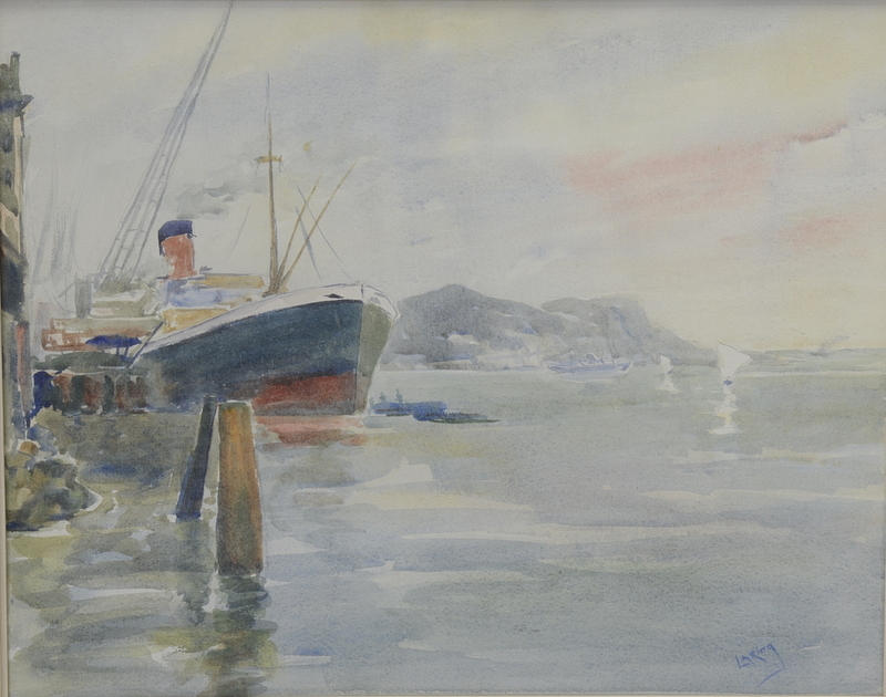 KARL-GEORG LARING. Akvarell.