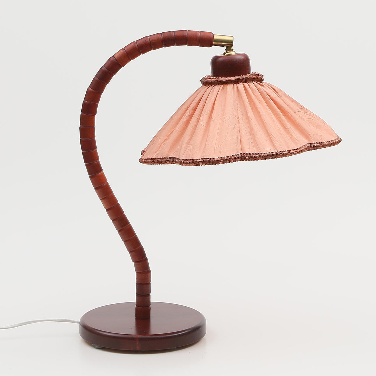 TABLE LAMP, stained beech, Markslöjd, model 1911, label marked, 1900s.