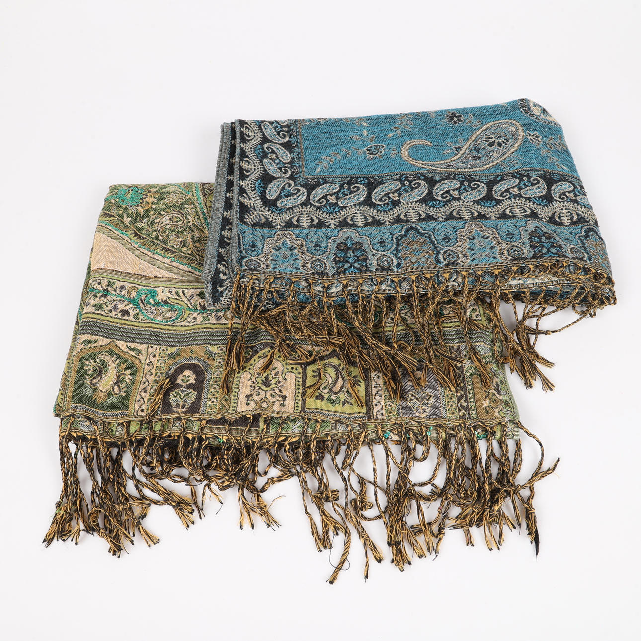 SJALAR, 2 stycken, sk. pashminasjalar.