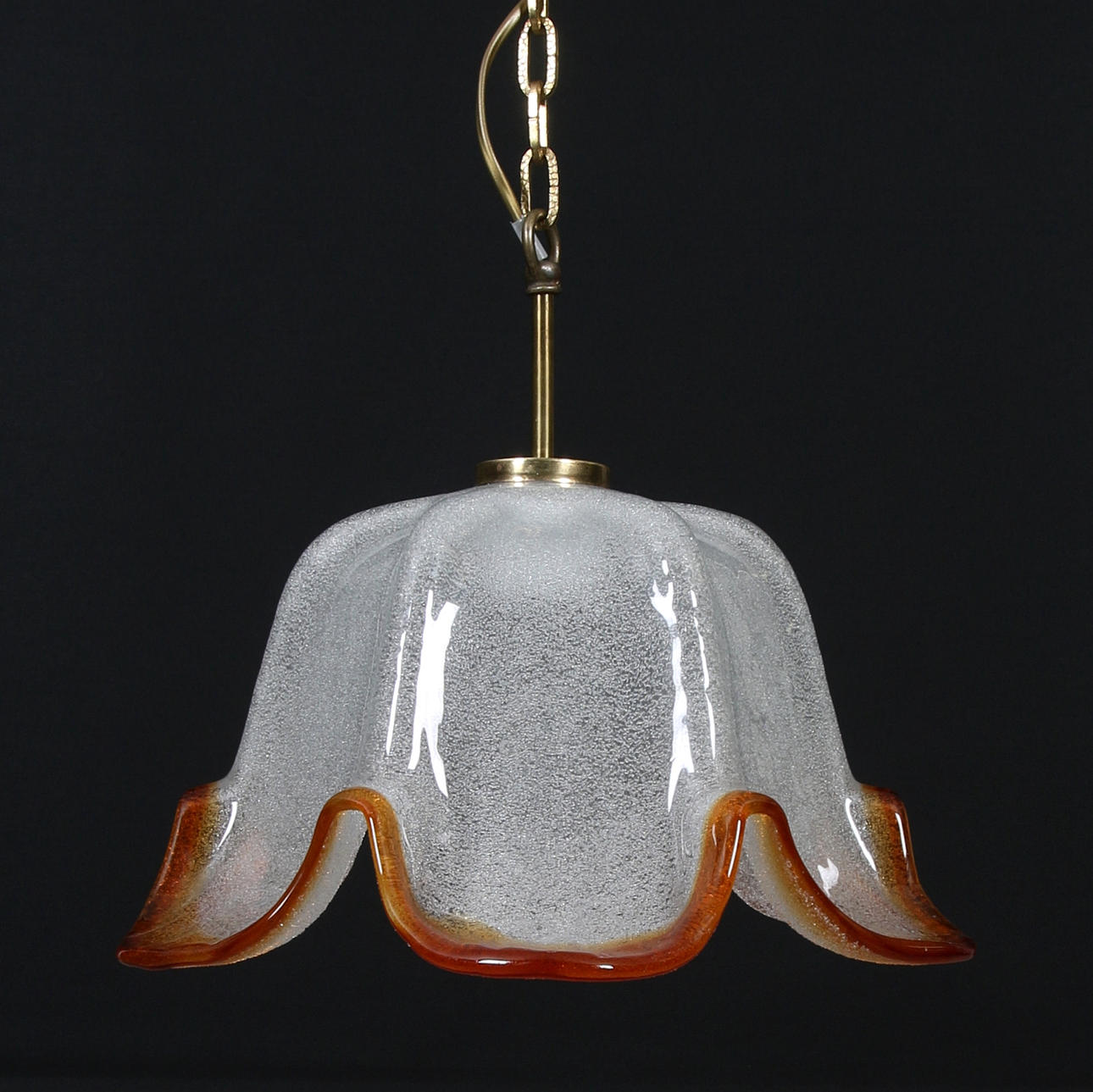 CEILING LAMP, probably Mazzega, Murano, 20th century.
