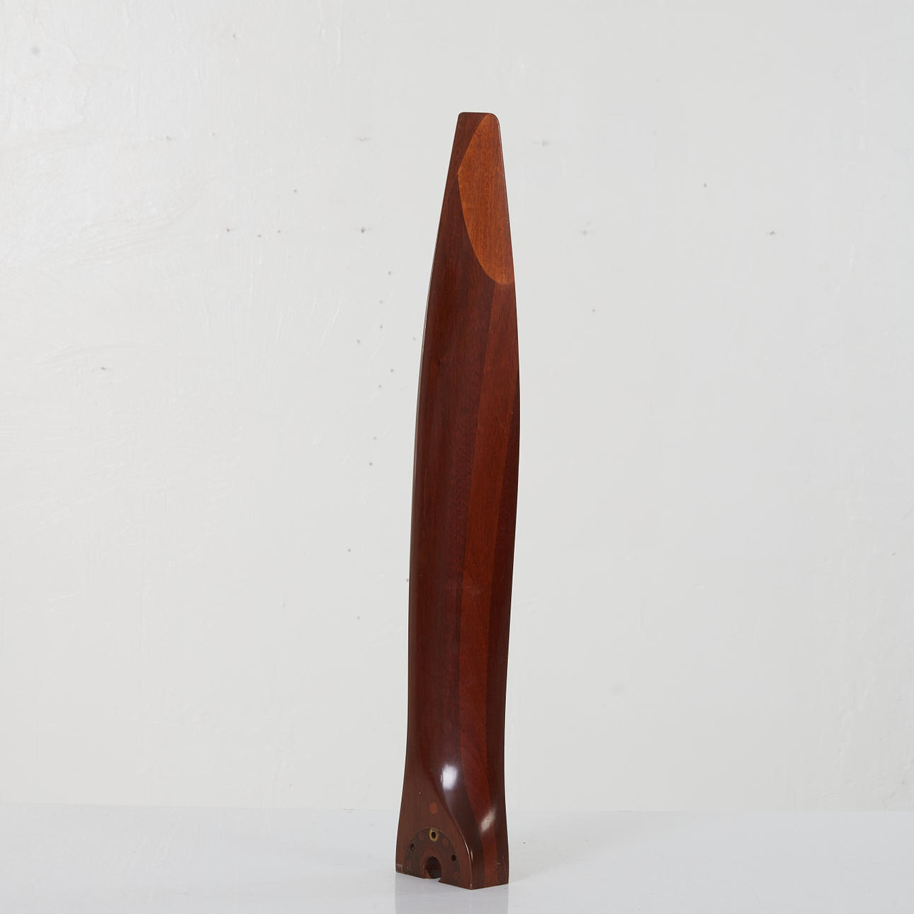 PROPELLERBLAD, för flygplan, mahogny, 1900-talets mitt.