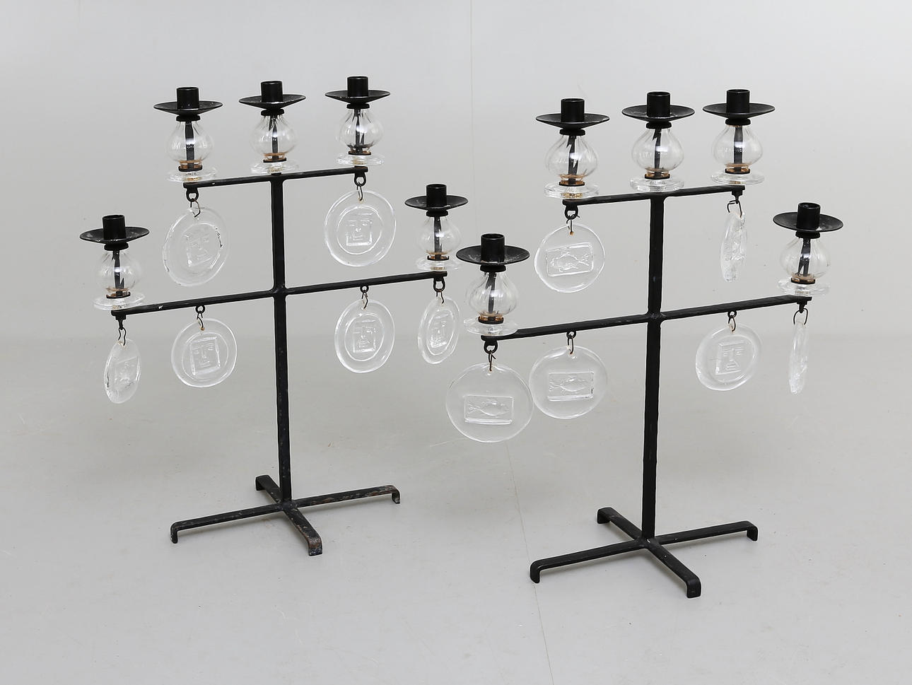 ERIK HÖGLUND. KANDELABRAR, 1 Par,Boda.